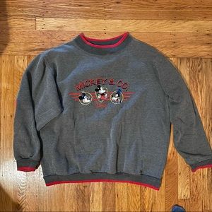 Vintage Disney Mickey sweatshirt with elbow patches